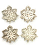 JoJo Fletcher Ser of 4 Ceramic Beige Decorative Leaf Trays