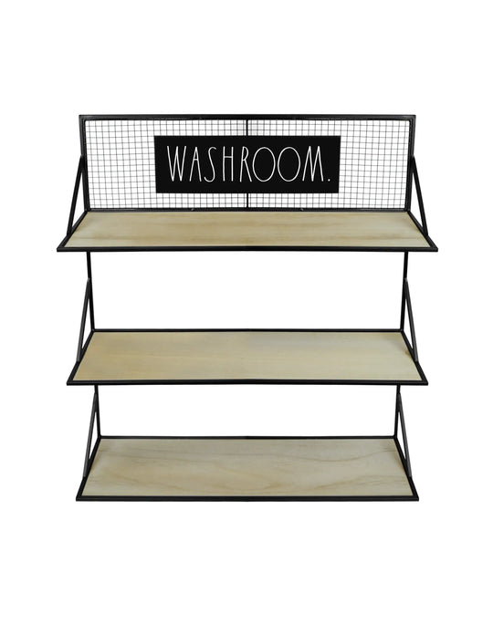 Rae Dunn “Washroom” 3-Tier Wall Bathroom Shelf Organizer