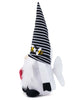 Load image into Gallery viewer, Side angle of the gnome. From this perspective, it stands out the white insect wings on the gnome&#39;s back. The background of the picture is white color.
