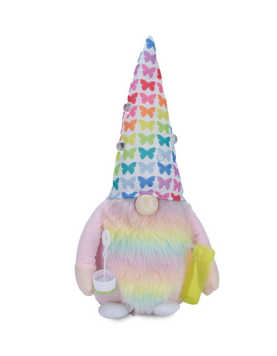 Dabney Lee Plush Colorful Gnome with Butterfly Illustrations