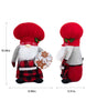 Load image into Gallery viewer, Dimensions of the gnome in a picture. It is measured from both a frontal and a side view. The frontal view measures its length, which is 8.66 inches, and its height, which is 18.66 inches. From the side angle, the depth is measured, with a size of 5.51 inches.
