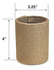 Load image into Gallery viewer, JoJo Fletcher Khaki-Colored Cylindrical Burlap Pencil Cup
