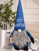 Load image into Gallery viewer, Lifestyle photo of the Hanukkah-themed gnome: Surrounded of white books and a white desk clock next to it.
