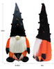 Load image into Gallery viewer, Gnome Holding Garland with Phrase &quot;Boo&quot; on it - Halloween Décor - Dimensions Picture
