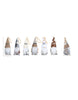 Load image into Gallery viewer, Dimensions picture of the gnome ornaments. Each gnome measures 2.44&quot; in length, 2.36&quot; in depth, and 6.11&quot; in height. 
