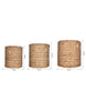 Load image into Gallery viewer, JoJo Fletcher Set of 3 Circular Shape Hyacinth Baskets
