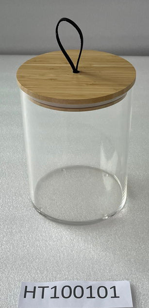 Clear Acrylic Cylindrical-Shaped Cookie Jar
