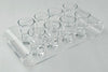 Acrylic Shot Glass Set of 8 with Clear Holder