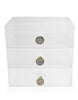 Load image into Gallery viewer, Papyrus Acrylic Desktop Drawer Organizer with Floral-Theme Knobs

