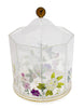 Papyrus Clear Acrylic Rotating Organizer with Floral Design