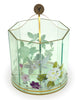 Load image into Gallery viewer, Papyrus Mint Green Acrylic Spinning Organizer with Flower Design
