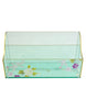 Papyrus Mint Green Acrylic Desk Letter Holder with Floral Design