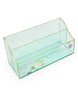 Load image into Gallery viewer, Papyrus Mint Green Acrylic Desk Letter Holder with Floral Design
