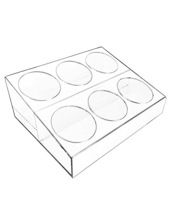 Simply Brilliant Acrylic Bottle Holder with Six Holes