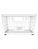 Rae Dunn “Stuff” White Metal Wire Storage Basket