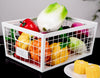 Rae Dunn White Galvanized Metal Basket 