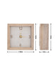 Load image into Gallery viewer, JoJo Fletcher Wooden Desk Clock with Golden Clock Hands
