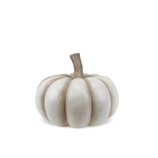 Becki Owens Freestanding Cream-Colored Decorative Pumpkin