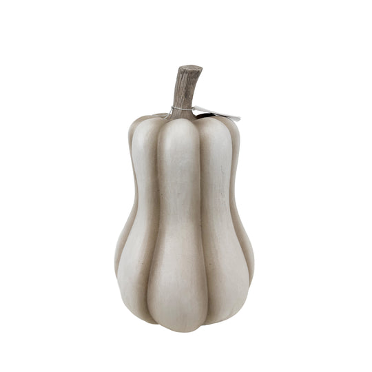 Becki Owens Cream-Colored Decorative Elongated Pumpkin