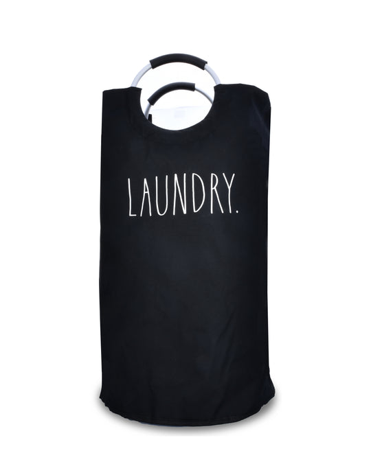 Rae Dunn Laundry Hamper with Aluminum Handles