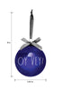 Load image into Gallery viewer, This picture displays the dimensions of the Jewish Christmas ornaments. In this case, it is measuring the ornament with the phrase &#39;Oy Vey!&#39; on it, which measures 3.94 inches in length by 8 inches in height, sharing the same size as the other ornament.
