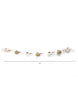 Load image into Gallery viewer, Plush Cream and White Pumpkin Garland - Dimensions
