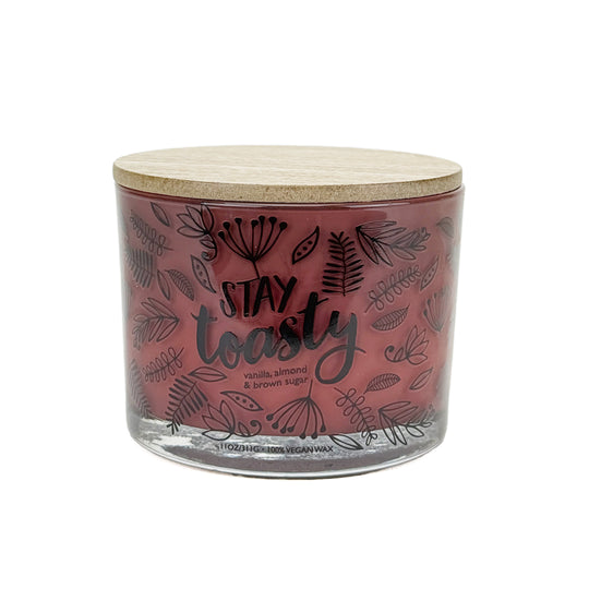"Stay Toasty” Vanilla, Almond & Sugar Fall Scented Candle