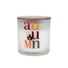 Load image into Gallery viewer, "Autumn" Praline &amp; Cinnamon Scented Glass Candle with MDF Lid 12oz
