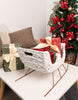 Load image into Gallery viewer, Becki Owens Freestanding Decorative White Christmas Sleigh
