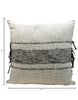 Load image into Gallery viewer, JoJo Fletcher Set of 2 White Pillow Covers with Grey Stripes
