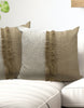 Load image into Gallery viewer, JoJo Fletcher Set of 2 Beige and Brown Cotton Pillow Cover 20” x 20”
