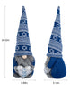 Load image into Gallery viewer, Rae Dunn Hanukkah gnome in both front and side angles, showing its length, height, and depth dimensions
