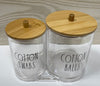 Load image into Gallery viewer, Rae Dunn Set of 2 Holders for Cotton Balls and Cotton Swabs
