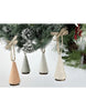 Load image into Gallery viewer, Lifestyle picture of the tree-shape Christmas ornaments. They are hanging on a Christmas tree. The background of the picture is light gray color.
