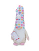 Load image into Gallery viewer, Front angle of the Valentine&#39;s Day gnome. From this angle, the envelope the gnome is holding in its right hand can be fully appreciated. Its hat with multicolor hearts also grabs attention. Lastly, the background of the picture is white.
