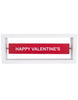 Load image into Gallery viewer, Frontal angle of the rotating Valentine sign. The side of the rotating piece that is shown in this picture is the one that reads &quot;Happy Valentine&#39;s&quot; on it. The background of the photo is white.
