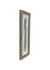 Load image into Gallery viewer, Side view of the wooden wall sign featuring a hammered metal fork. Presented from a left-tilted perspective, this view clearly shows that the fork is not an illustration but a physical object attached to the panel, contributing to a three-dimensional effect. The background of the picture is white.

