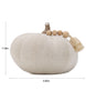 Load image into Gallery viewer, White Knit Pumpkin - DImensions

