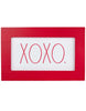 Load image into Gallery viewer, Frontal angle of the wooden sign with the term &quot;Xoxo&quot; on it. In this view, the term &quot;Xoxo&quot; on the sign can be fully appreciated. The background of the picture is white.
