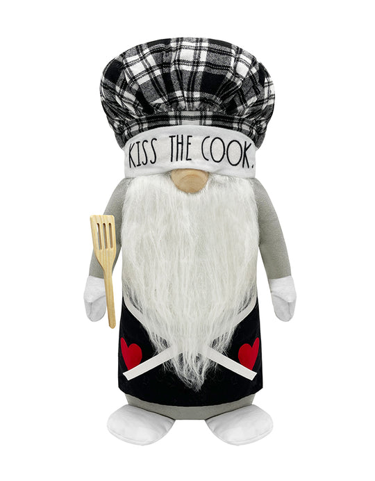 Rae Dunn "Kiss The Cook" Decor Gnome