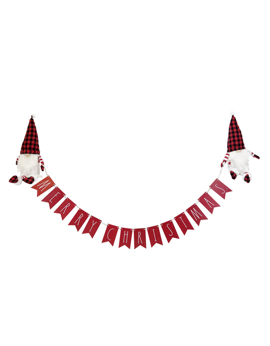 Rae Dunn “Merry Christmas” Light Wooden Christmas Garland