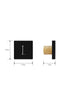 Load image into Gallery viewer, Rae Dunn &quot;1, 2, 3, 4, 5, 6&quot; Set 6 Black Square Drawer Pulls
