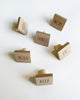 Load image into Gallery viewer, Rae Dunn &quot;Keep&quot; Set of 6 Wooden Squared Drawer Pulls
