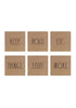 Load image into Gallery viewer, Rae Dunn &quot;Keep&quot; Set of 6 Wooden Squared Drawer Pulls
