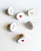 Load image into Gallery viewer, Rae Dunn &quot;Love&quot; Set of 6 White Wooden Rounded Door Knobs
