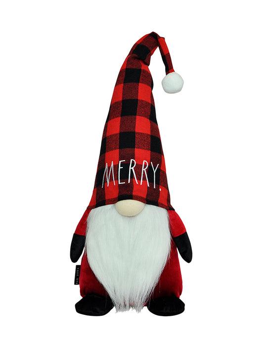 Rae Dunn "Merry" Plush Santa Gnome for Christmas Décor