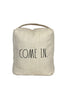 Load image into Gallery viewer, Rae Dunn “Come In” Beige Decorative Door Stop with Handle
