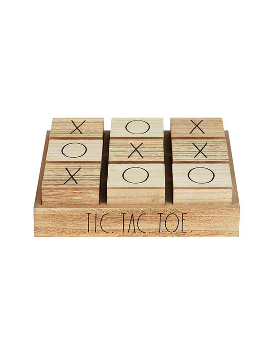 Rae Dunn Wooden Decorative Tic Tac Toe Board Game