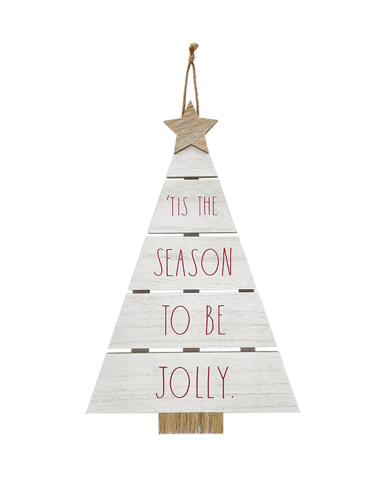 Rae Dunn "Tis The Season To Be Jolly" Front Door Sign