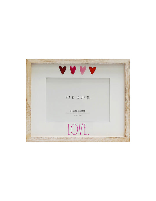 Rae Dunn "Love" 7x5 Wooden Picture Frame